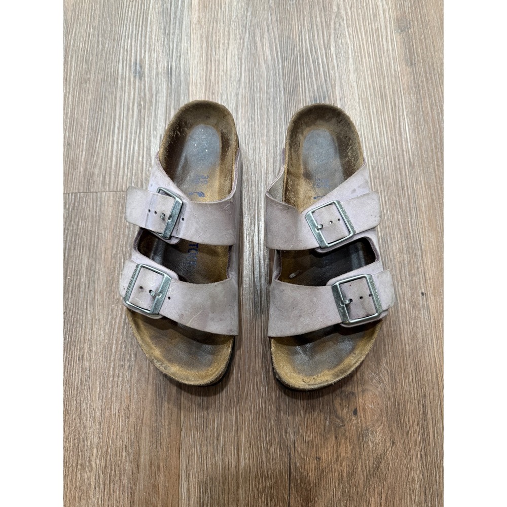 Birkenstock Arizona Suede Leather Pink Sandals EU 39 US 8 9 Women‎ Comfort Flat